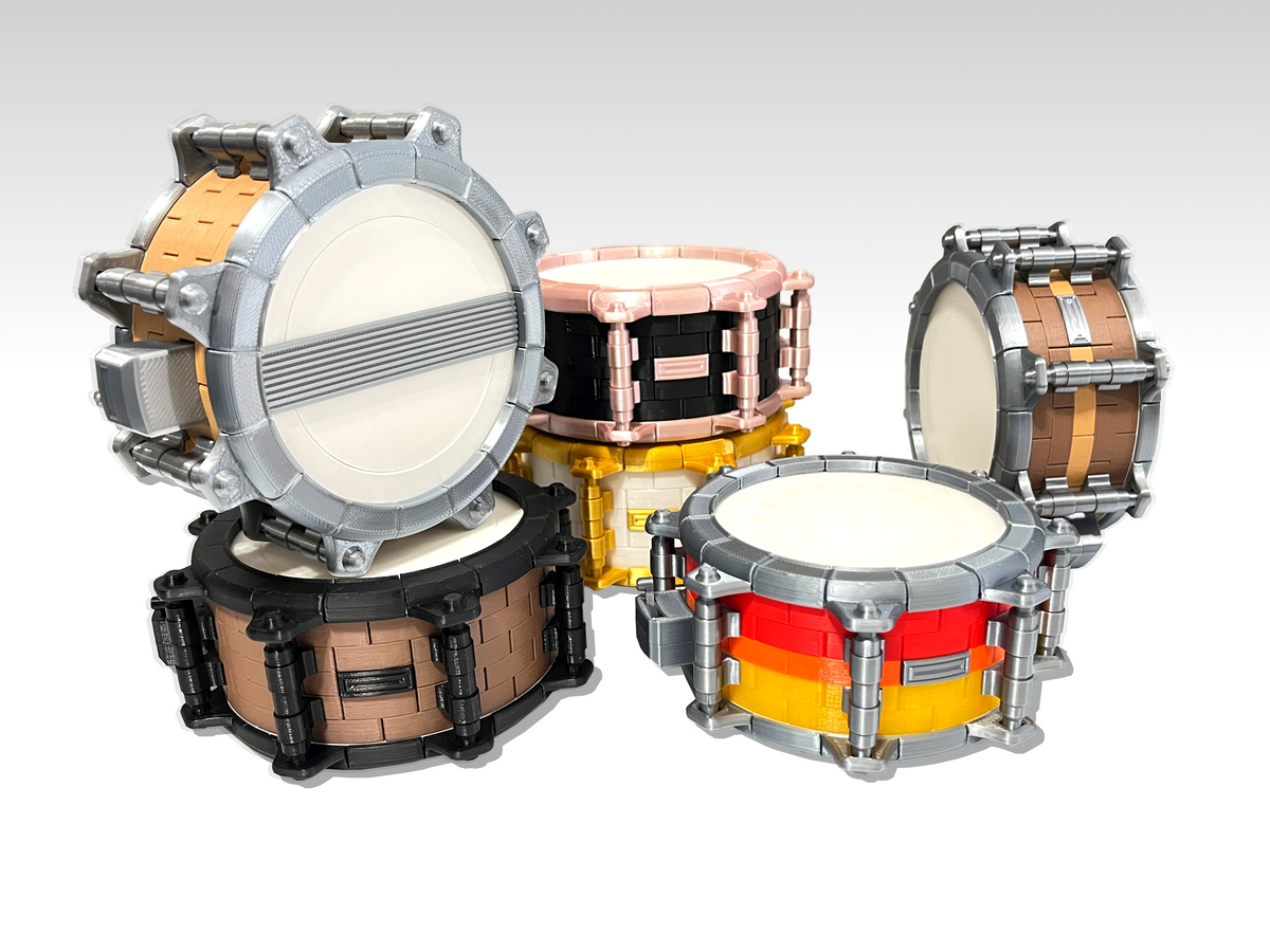 Beat Blokz - 1/4 Scale Snare Drum - Kit, 3D printed drum part - photo 1