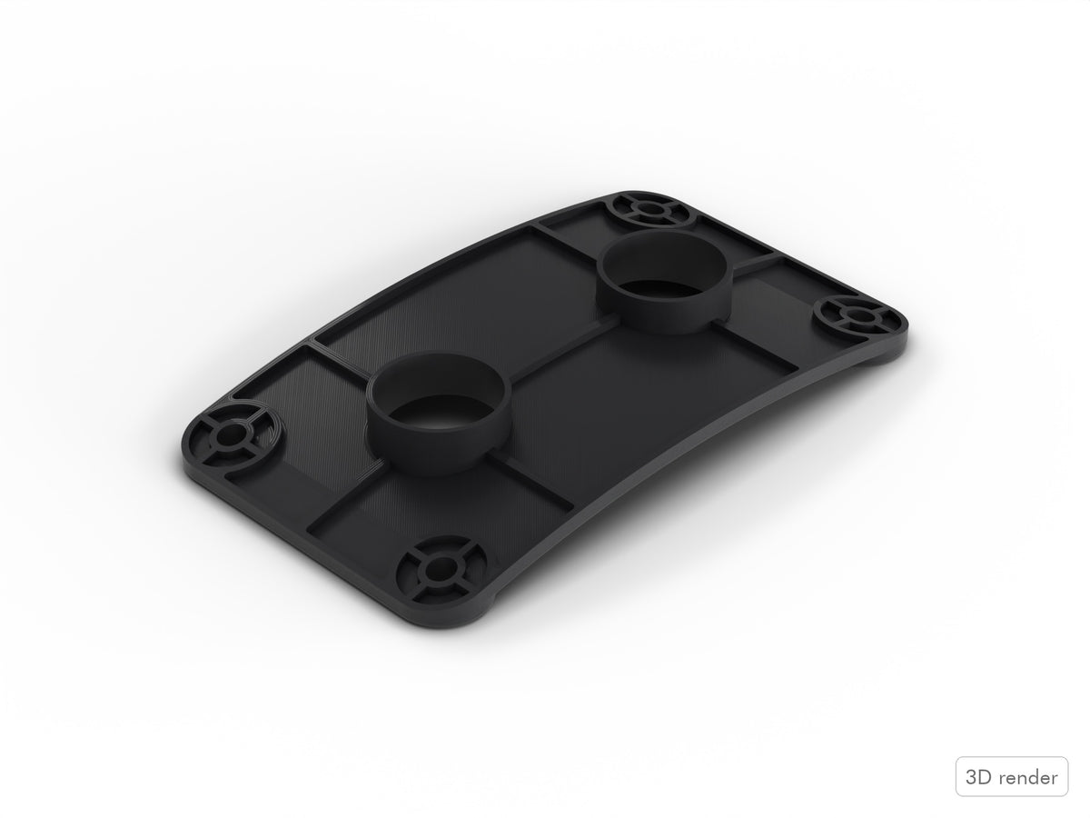 Inner Bass Mount Plate, Pearl Export Compatible Drum Part Replacement Top View