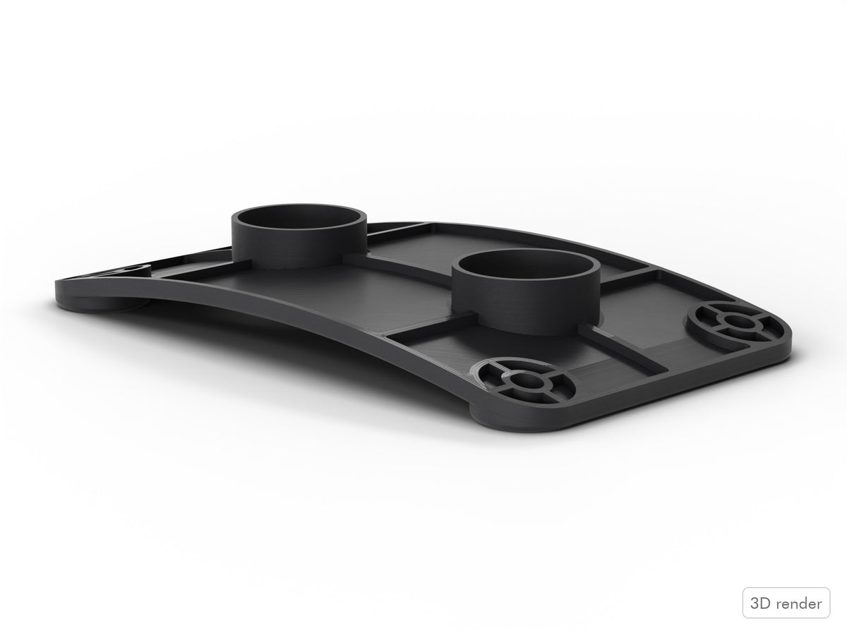 Inner Bass Mount Plate, Pearl Export Compatible Drum Part Replacement Side View