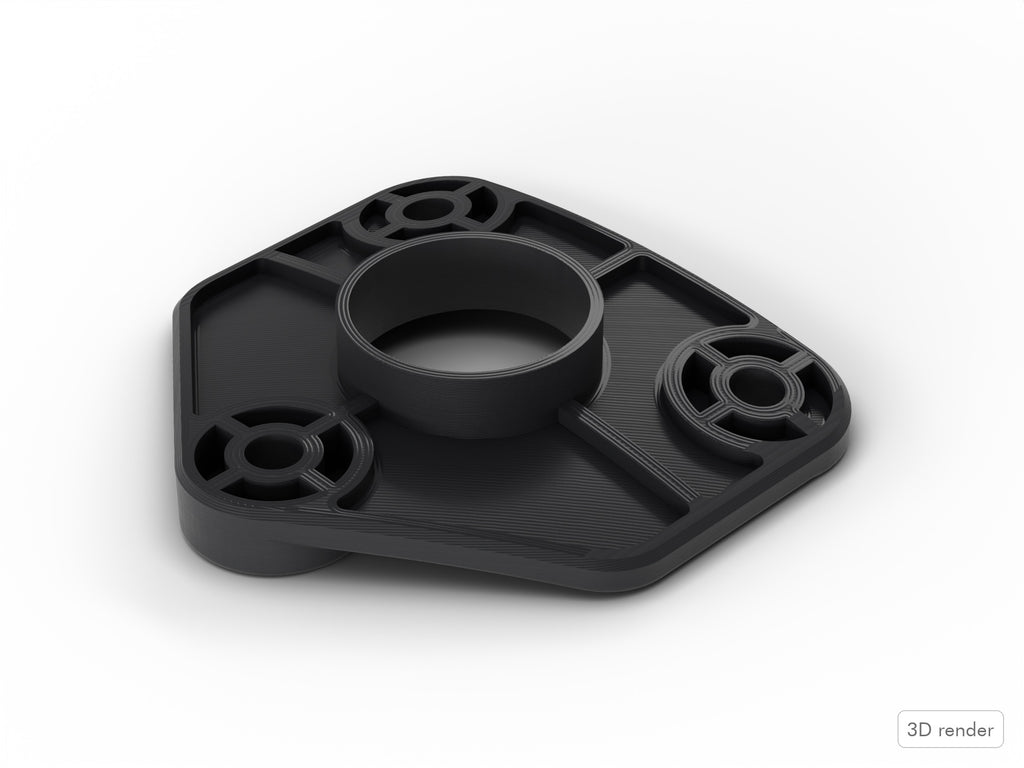 Inner Tom Drum Mount Plate, Pearl Export Compatible Drum Part Replacement 3D View