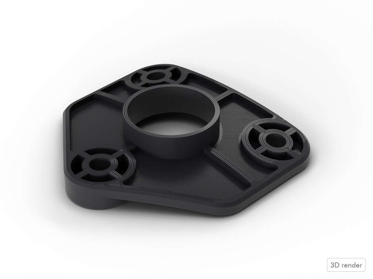 Inner Tom Drum Mount Plate, Pearl Export Compatible Drum Part Replacement 3D View