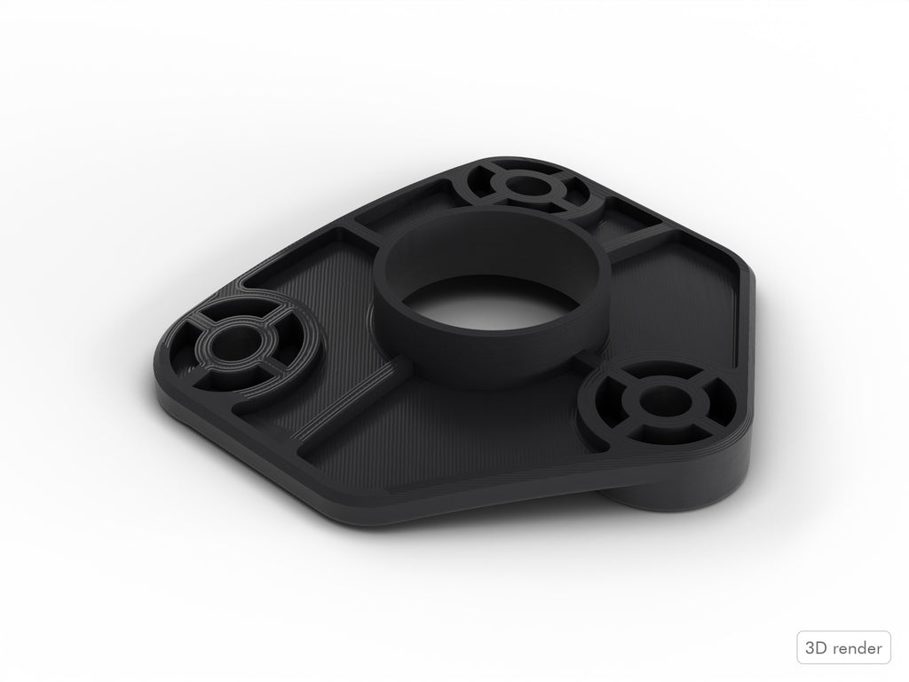 Inner Tom Drum Mount Plate, Pearl Export Compatible Drum Part Replacement Top View