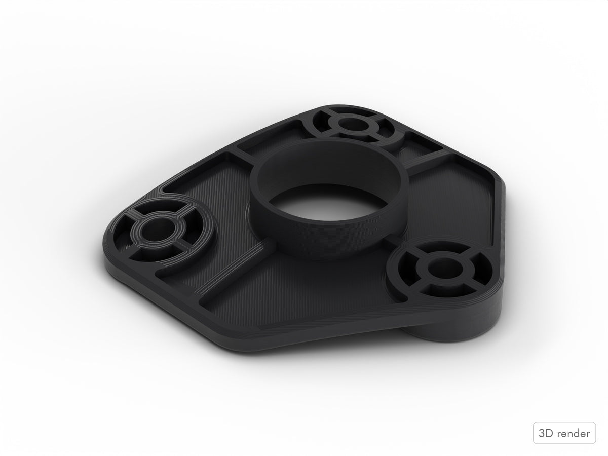 Inner Tom Drum Mount Plate, Pearl Export Compatible Drum Part Replacement Top View