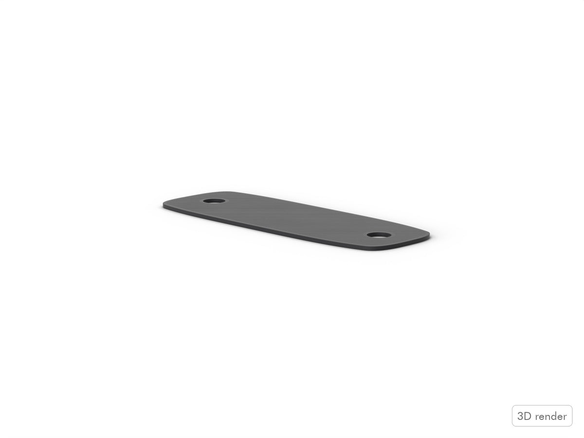 Large Lug Gasket - Rogers Beavertail Compatible Tom/Bass Drum Part Replacement (4854) Side View (1 mm thick)