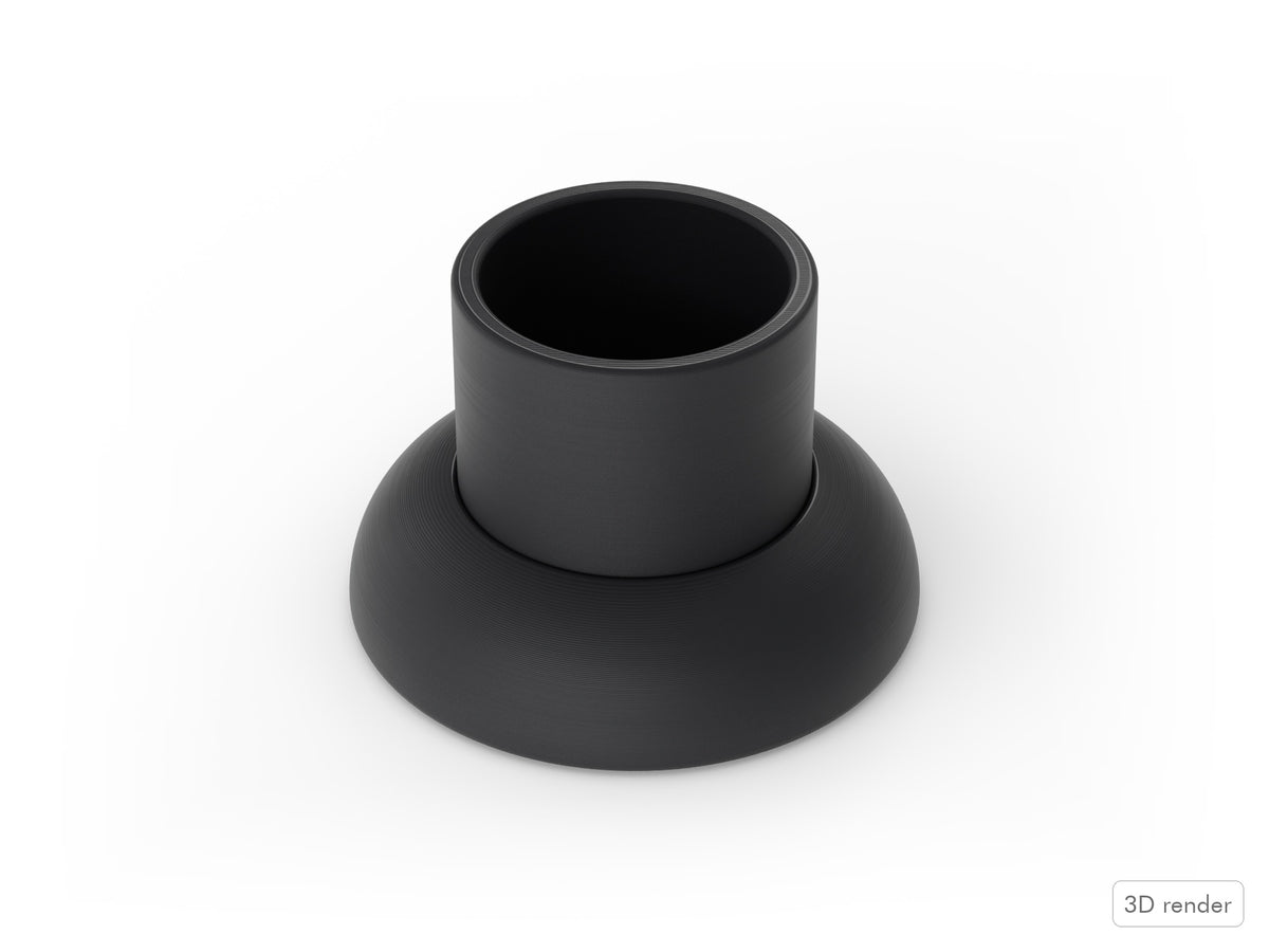 Roland Electronic Drum Rack Compatible Foot, 3D-Printed in Black TPU (MDS-25) 3D View