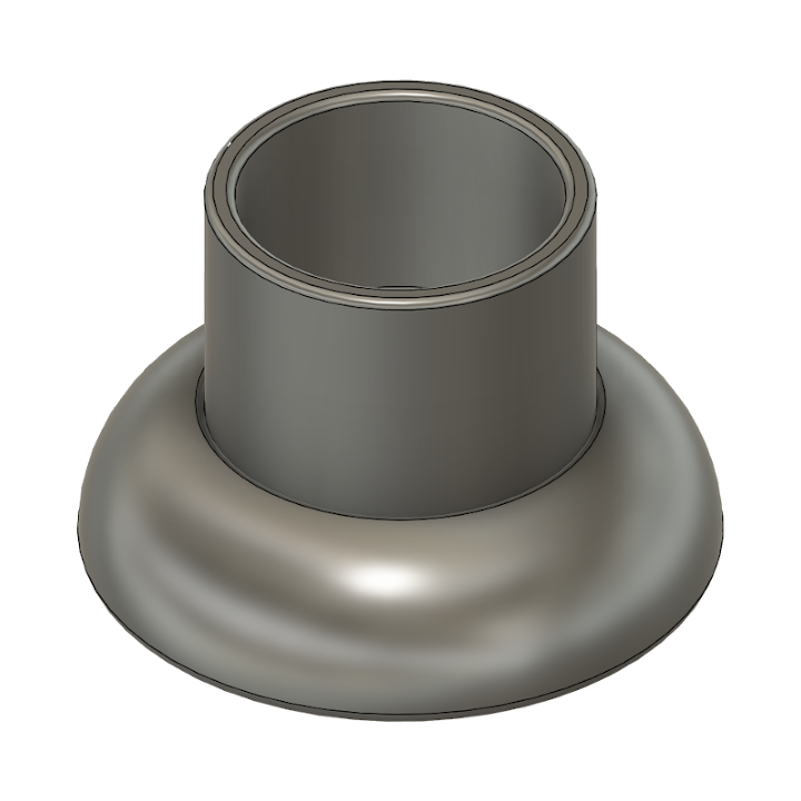 Roland Electronic Drum Rack Compatible Foot in Black TPU (MDS-25), 3D printed drum part - photo 1