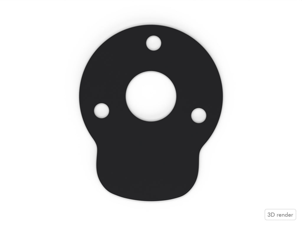 Bass Mount Spacer - Sonor Force (3005) Compatible Drum Part Replacement Top View