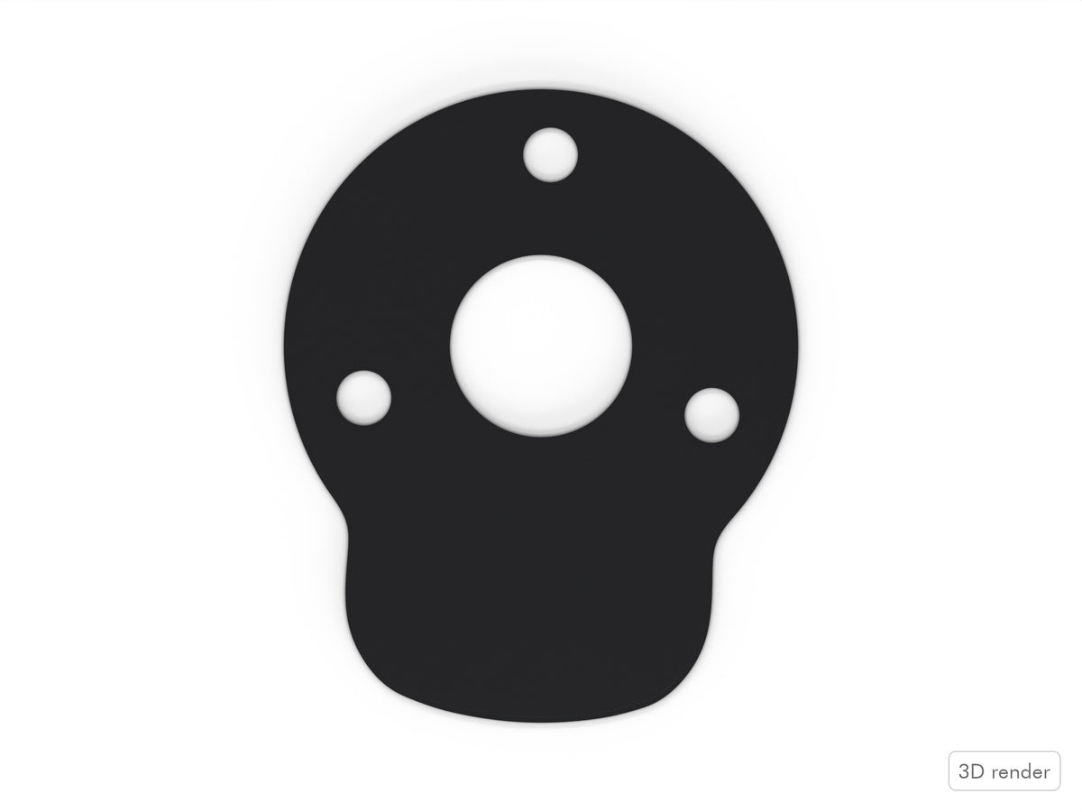 Bass Mount Spacer - Sonor Force (3005) Compatible Drum Part Replacement Top View