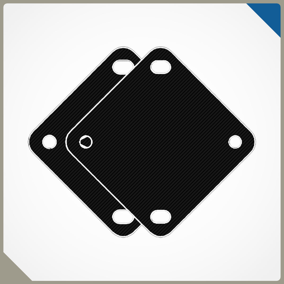 Slingerland Vintage '70s Drums Compatible Tom Drum Masking Plate, 3D printed drum part - photo 1