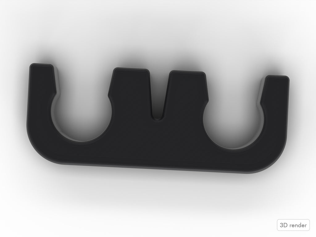 Tama Iron Cobra Pedal Compatible Bolt Stopper, 3D-Printed in Black TPU (CNR903) Top View