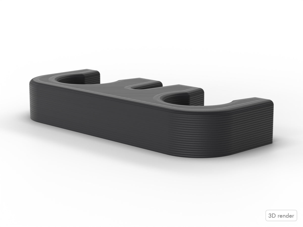 Tama Iron Cobra Pedal Compatible Bolt Stopper, 3D-Printed in Black TPU (CNR903) Side View