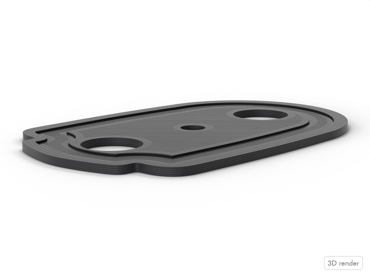 Bass Lug Spacer/Gasket, Tama Starclassic Compatible Drum Part Replacement Side View