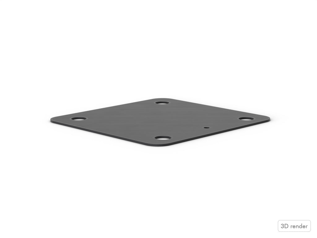 Spur Bracket Gasket - Tama Starclassic Compatible Drum Part Replacement (MSB30/MSB35) Side View (1 mm thick)