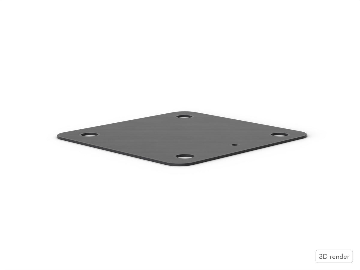 Spur Bracket Gasket - Tama Starclassic Compatible Drum Part Replacement (MSB30/MSB35) Side View (1 mm thick)