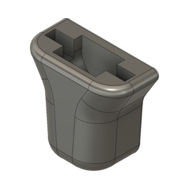 Tama Iron Cobra Pedal Compatible Drum Key Mount in Black TPU (HH5), 3D printed drum part - photo 1