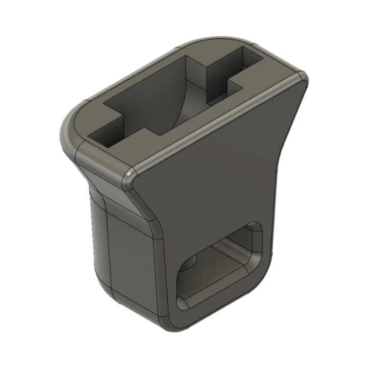 Tama Iron Cobra Pedal Compatible Drum Key Mount in Black TPU (HH5), 3D printed drum part - photo 2