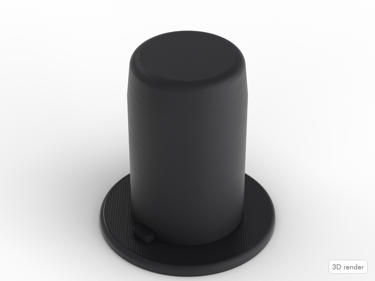 Yamaha-Compatible Tom Mount Hole Plug For Tom Drum Mounts (3D render)