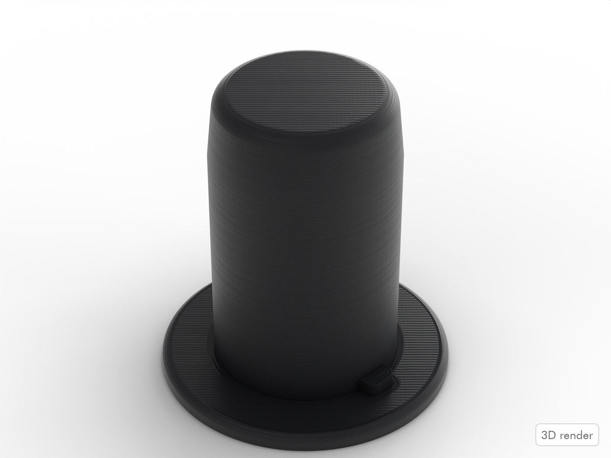 Yamaha-Compatible Tom Mount Hole Plug For Tom Drum Mounts (3D render)