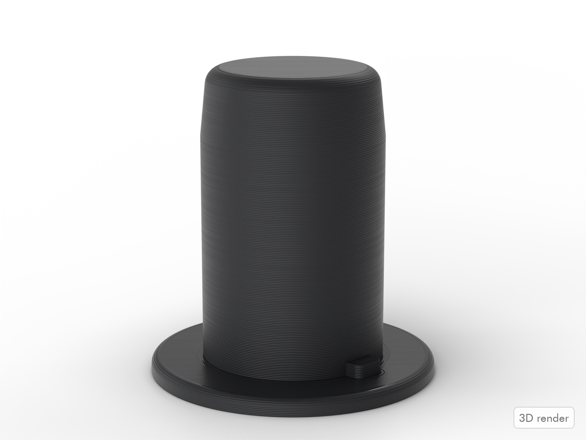 Yamaha-Compatible Tom Mount Hole Plug For Tom Drum Mounts (3D render)