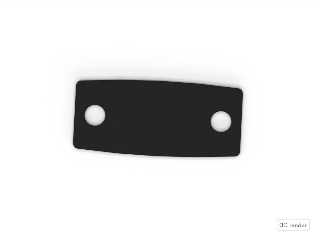 Floor Tom Bracket Gasket - Yamaha Stage Custom Compatible Drum Part Replacement (ZP061400) Top View