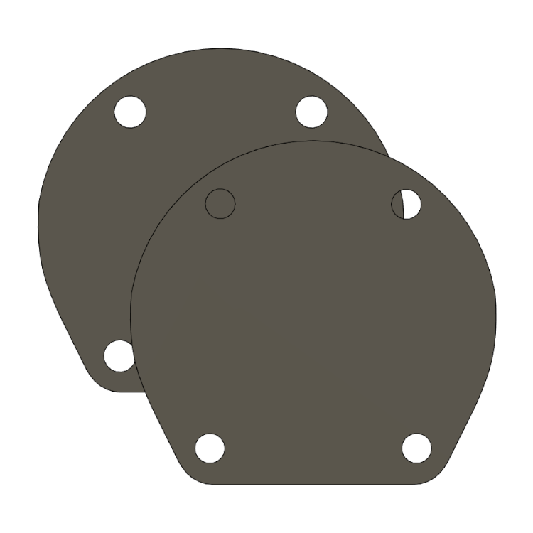 Yamaha Low-Mass/Hybrid Compatible Bass Drum Masking Plate, 3D printed drum part - photo 3