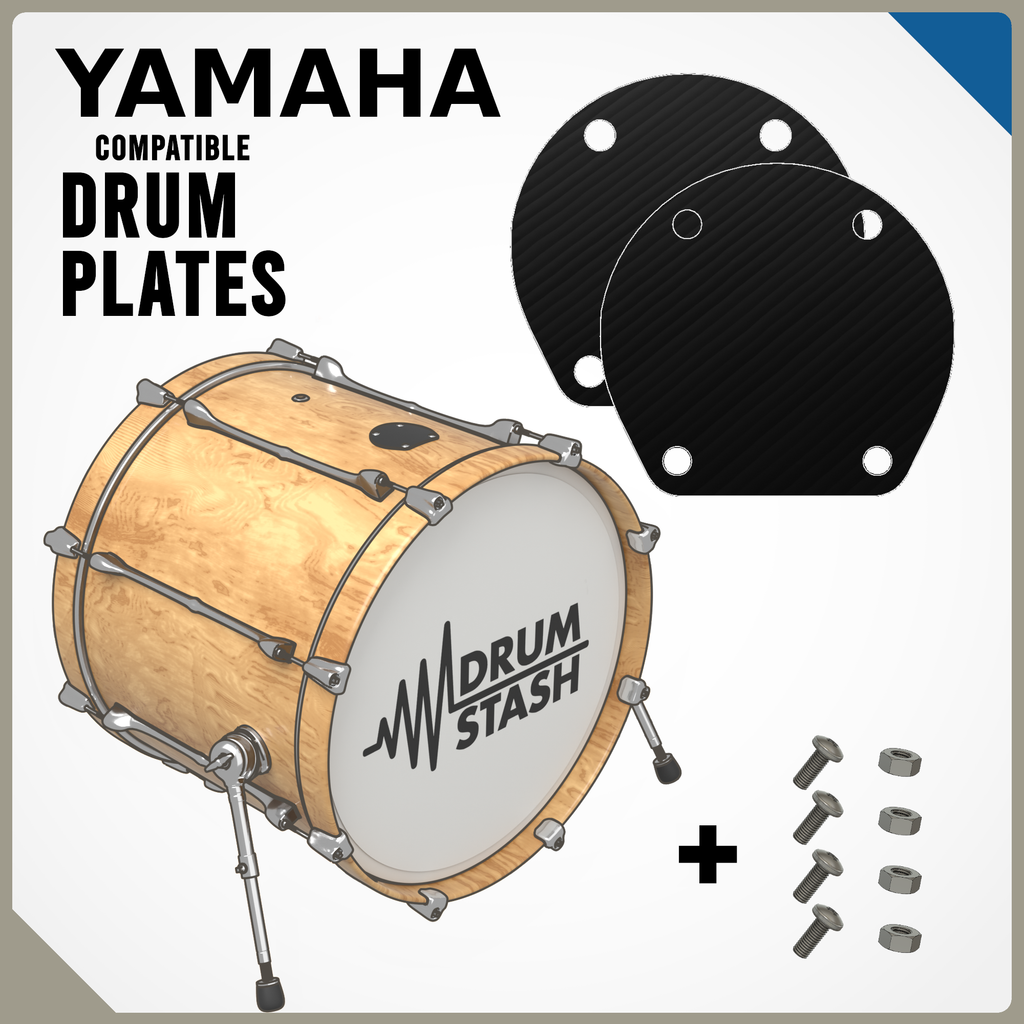 Yamaha Low-Mass/Hybrid Compatible Bass Drum Masking Plate, 3D printed drum part - photo 1
