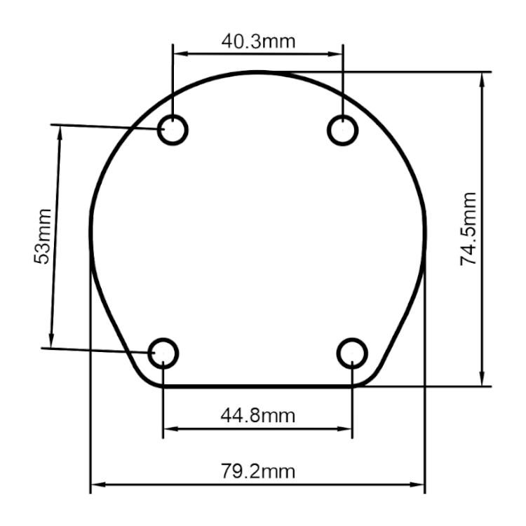 Yamaha Low-Mass/Hybrid Compatible Bass Drum Masking Plate, 3D printed drum part - photo 2