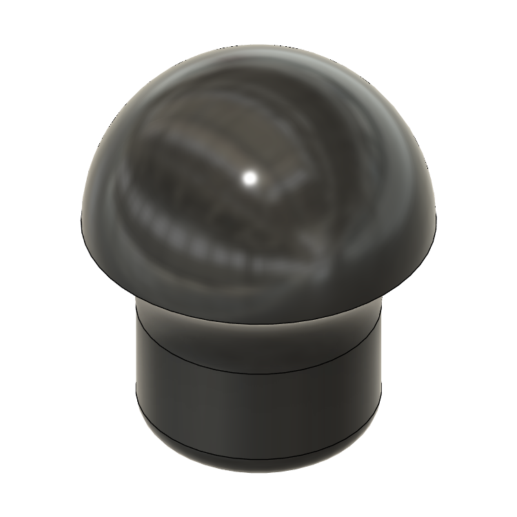 Vintage Cymbal Stand Foot - Yamaha Drum Part Replacement (Single Braced), 3D printed drum part - photo 1