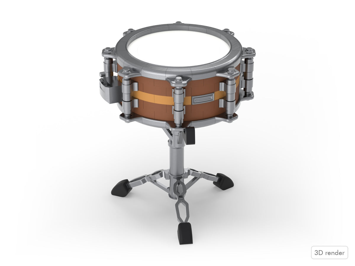 Beat Blokz - 1/4 Scale Snare Drum - Kit - with the Chrome snare stand (Add snare stand option)