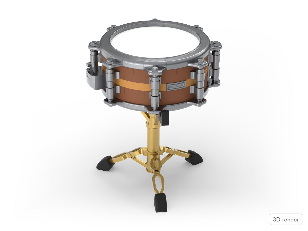 Beat Blokz - 1/4 Scale Snare Drum - Kit - with the Gold snare stand (Add snare stand option)