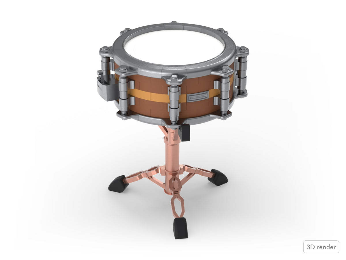 Beat Blokz - 1/4 Scale Snare Drum - Kit - with the Rose Gold snare stand (Add snare stand option)