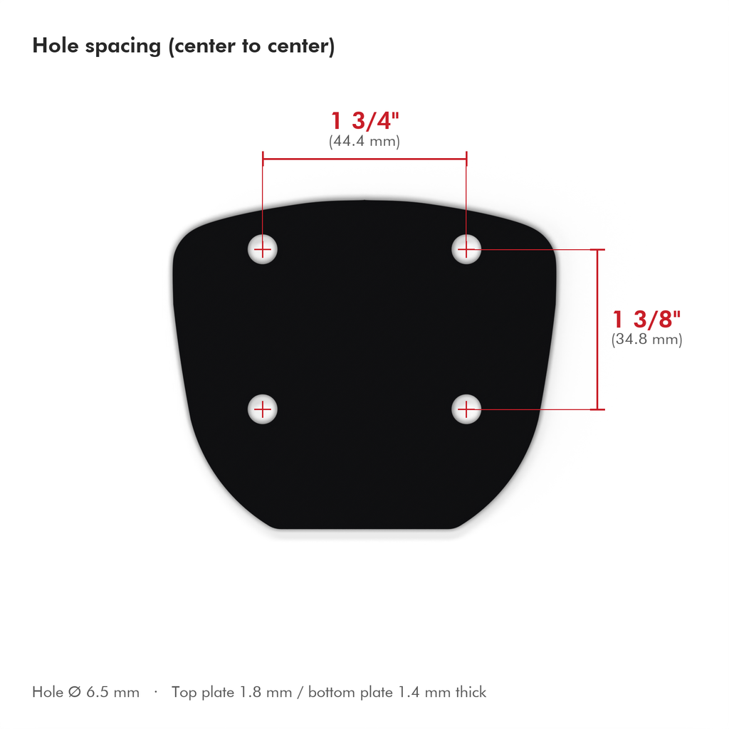 Ludwig Compatible Bass Drum Plate (Atlas Mount)