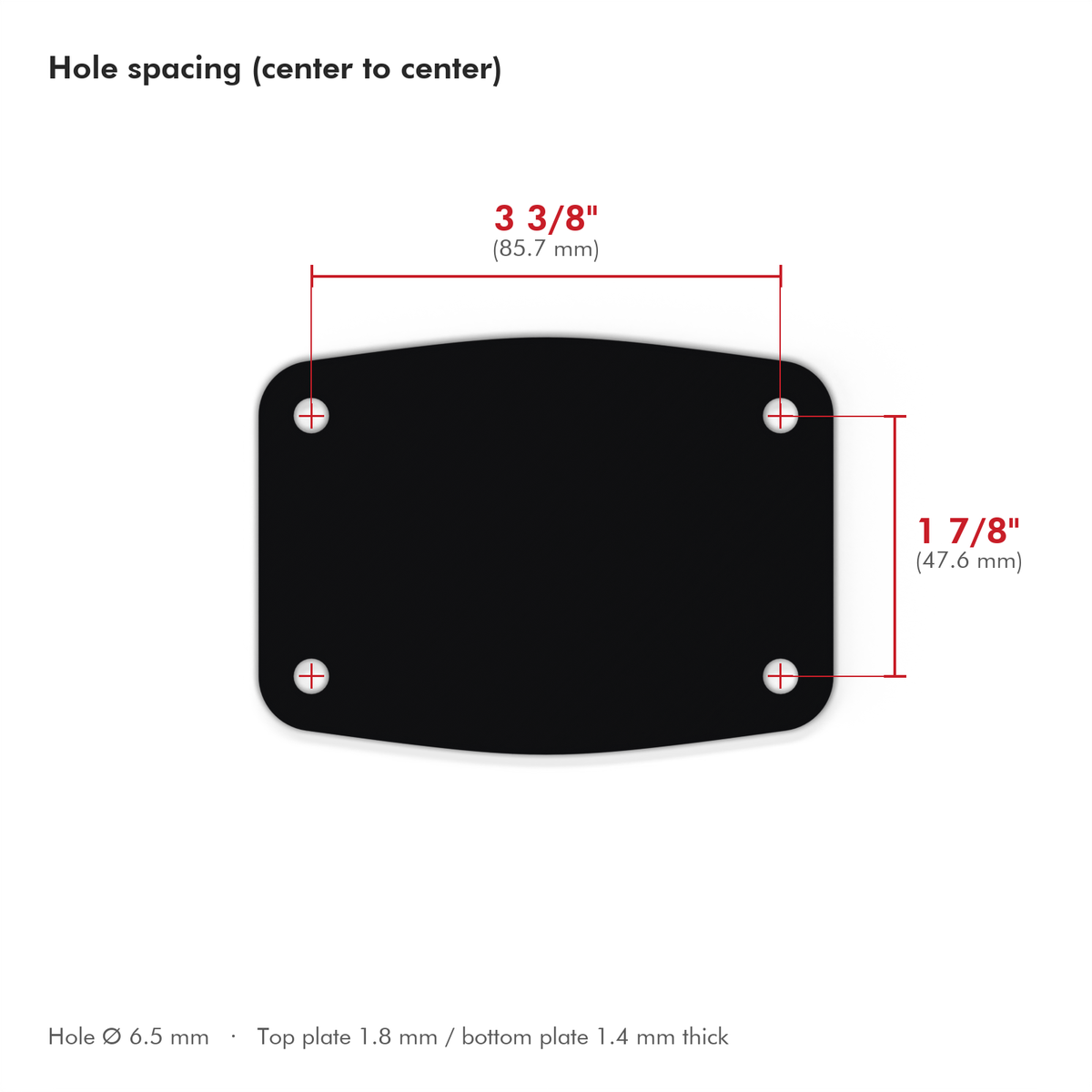 Ludwig Breakbeats Compatible Bass Drum Plate