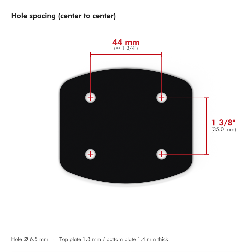 Ludwig Compatible Bass Drum Plate (Elite Mount)