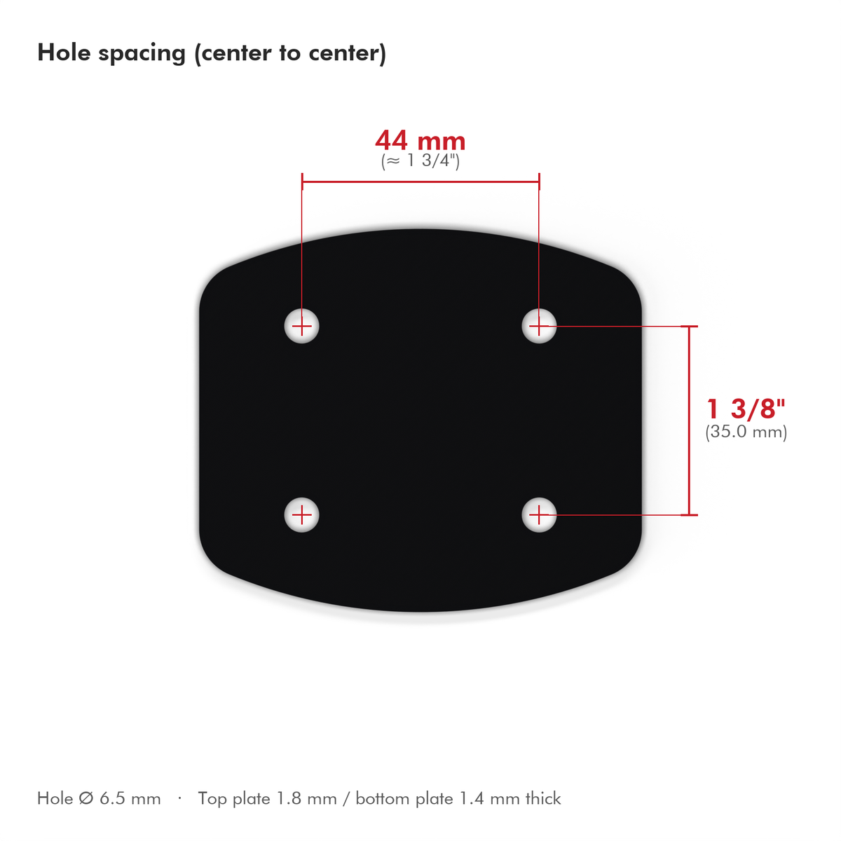 Ludwig Compatible Bass Drum Plate (Elite Mount)