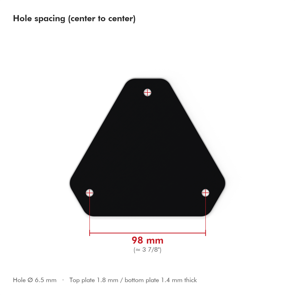 Ludwig Compatible Bass Drum Plate (Modular)