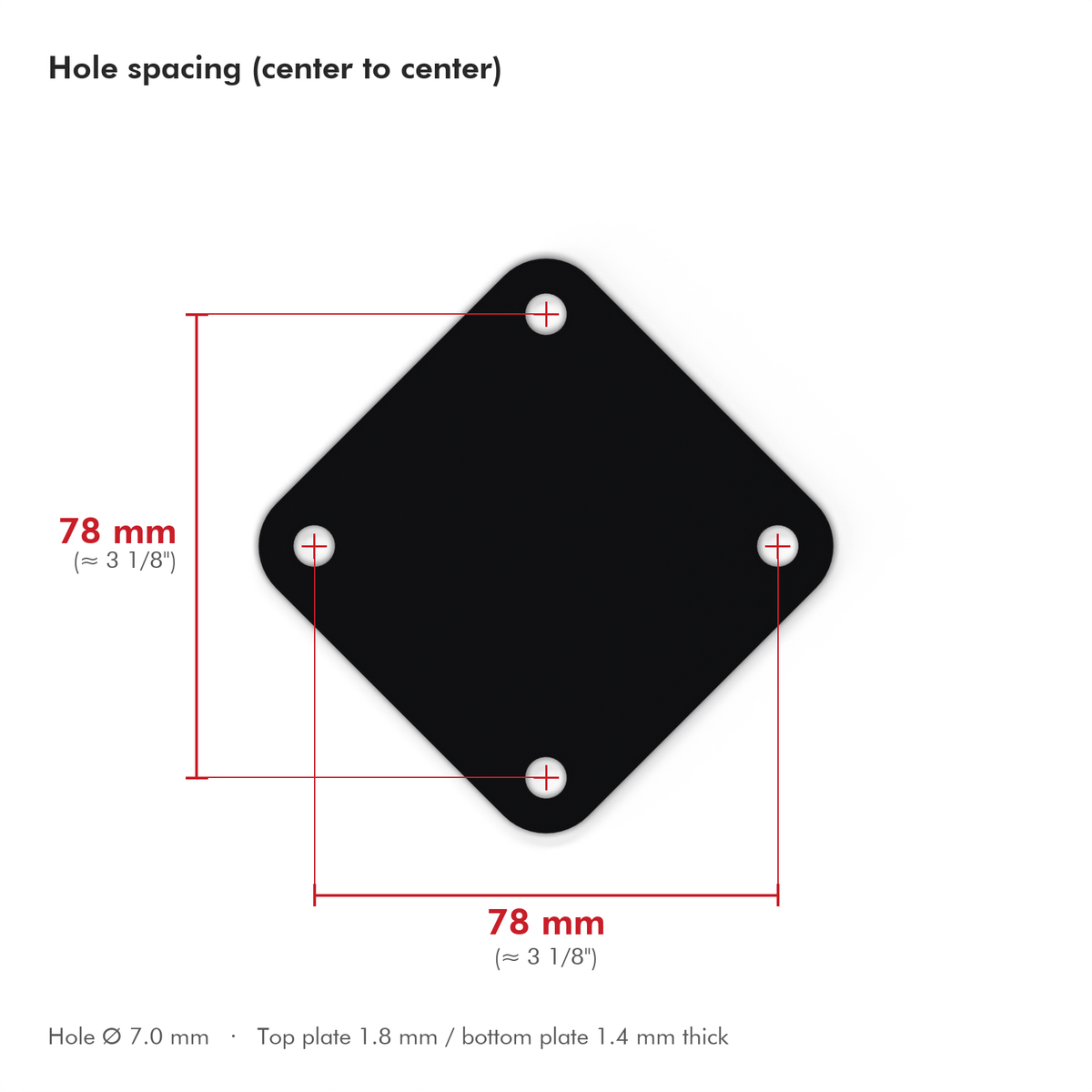 Ludwig Vintage Drums Compatible Bass Drum Plate