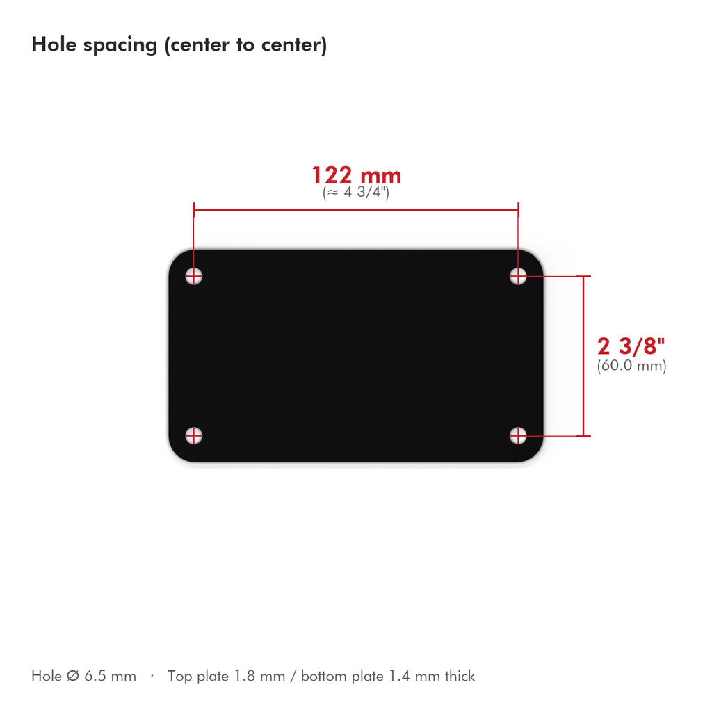 Pearl Export and Slingerland Compatible Bass Drum Plate