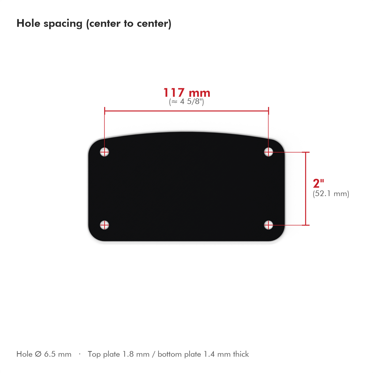 Pearl Compatible Bass Drum Plate (Session)