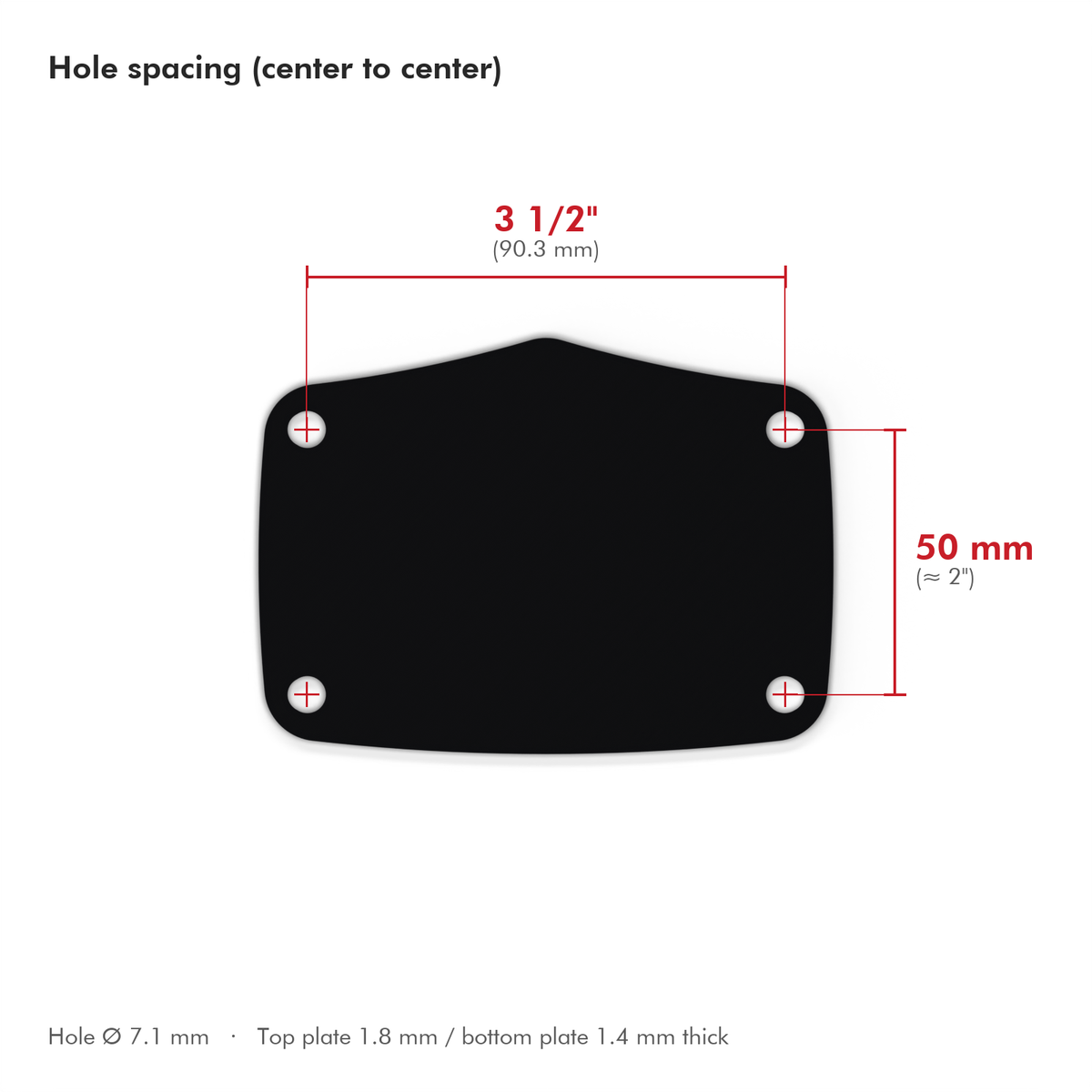 Tama Starclassic, Silverstar, Imperialstar Compatible Bass Drum Plate