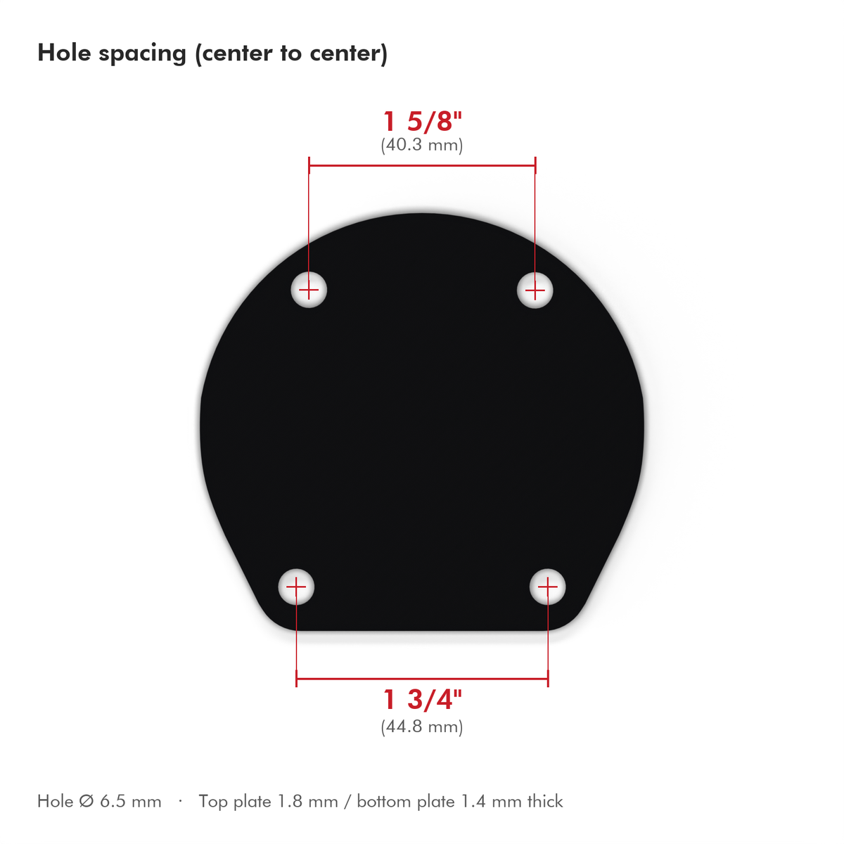 Yamaha Low-Mass/Hybrid Compatible Bass Drum Plate