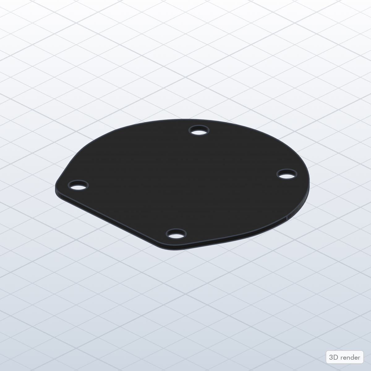 Yamaha Low-Mass/Hybrid Compatible Bass Drum Plate