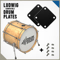 Ludwig Vintage Drums Compatible Bass Drum Masking Plate, 3D printed drum part - photo 1