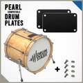 Pearl Export and Slingerland Compatible Bass Drum Masking Plate, 3D printed drum part - photo 1