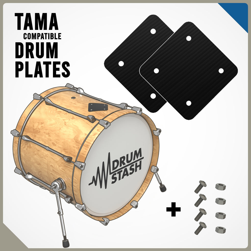 Tama Vintage Superstar, Imperialstar, Swingstar Compatible Bass Drum Masking Plate, 3D printed drum part - photo 1