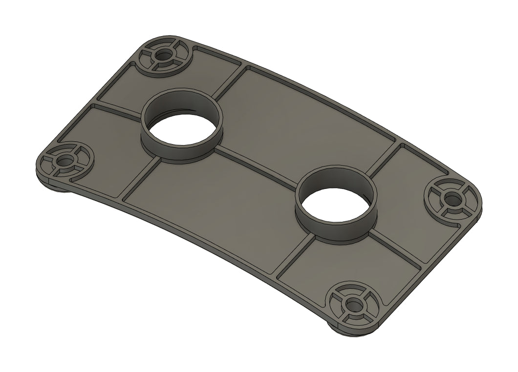 Inner Bass Mount Plate, Pearl Export Compatible Drum Part Replacement 3D View 1