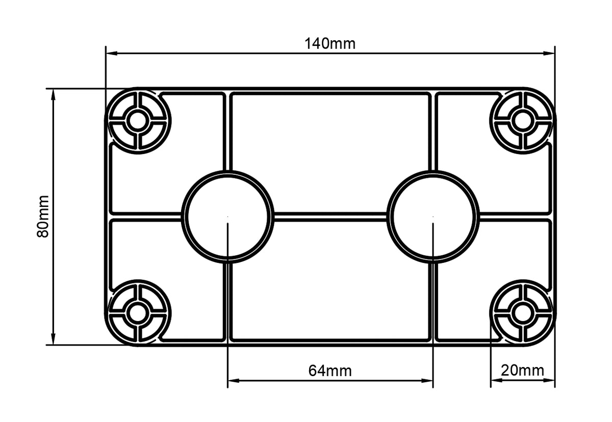 Inner Bass Mount Plate, Pearl Export Compatible Drum Part Replacement Diagram