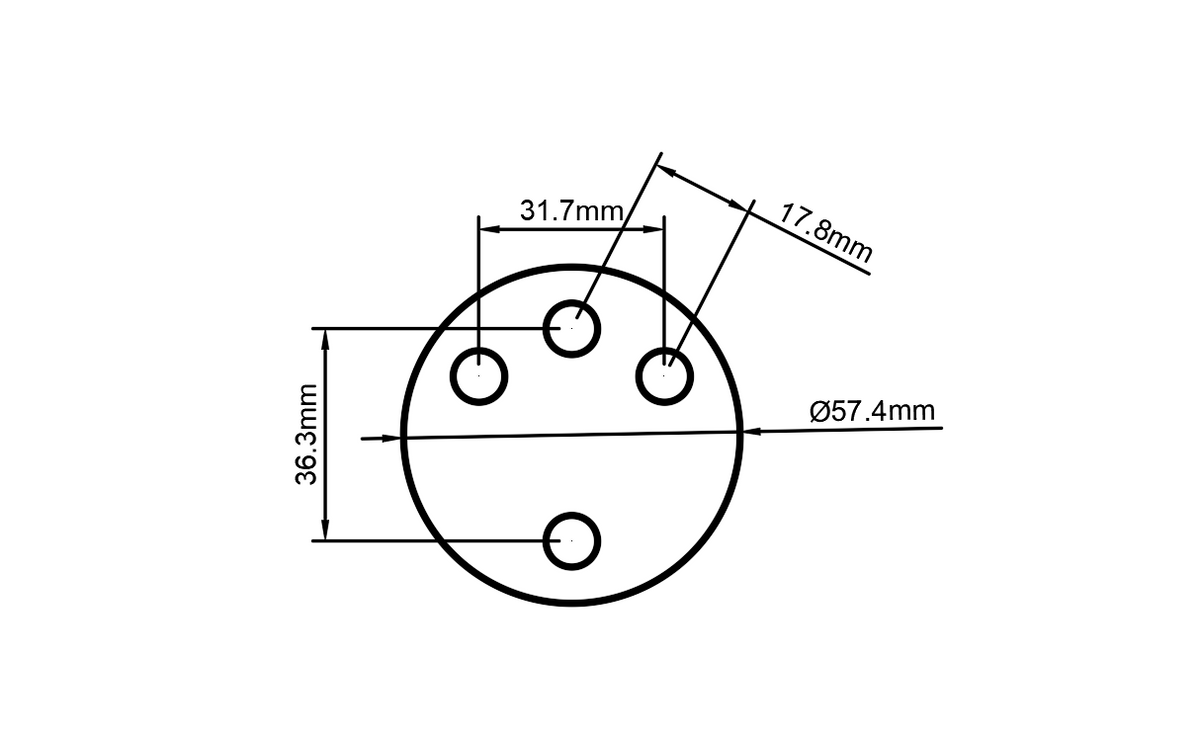 Floor Tom Bracket Spacer Sonor Force (3007) Compatible, 3D printed drum part - photo 2