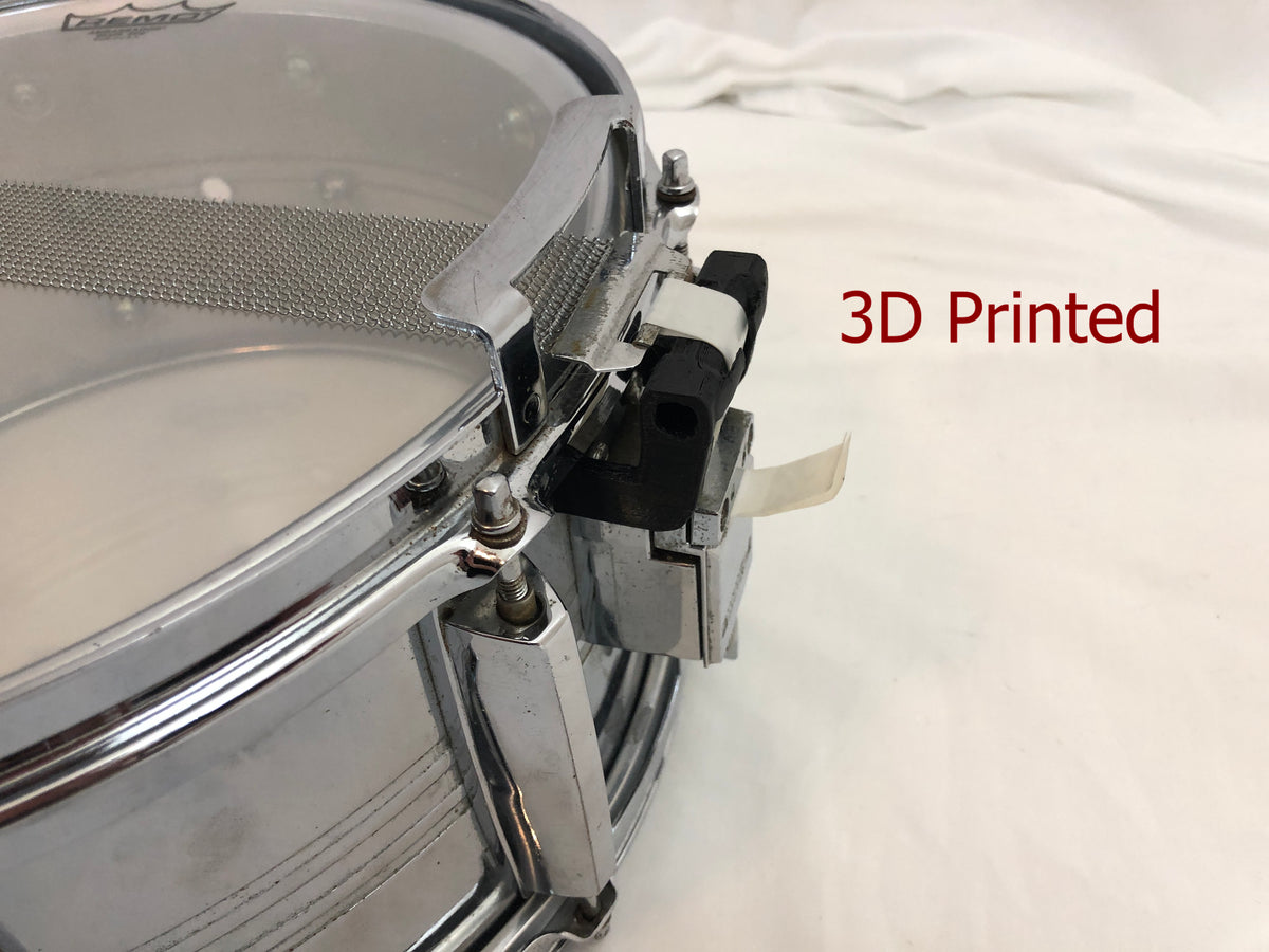 Yamaha Compatible Vintage Snare Bridge Replacement, Black PETG, 3D printed drum part - photo 12