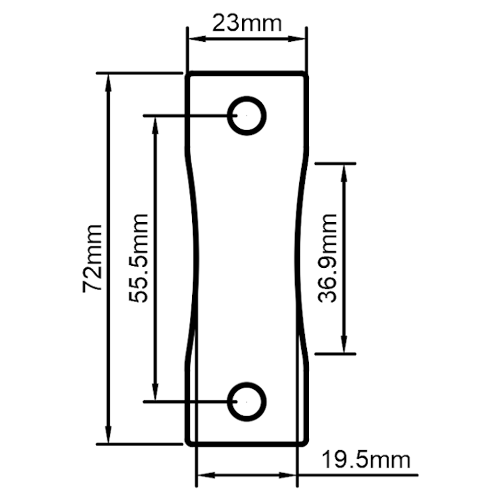 Drum Lug Spacer - Ludwig Compatible (2.75" Bowtie Lugs), 3D printed drum part - photo 2
